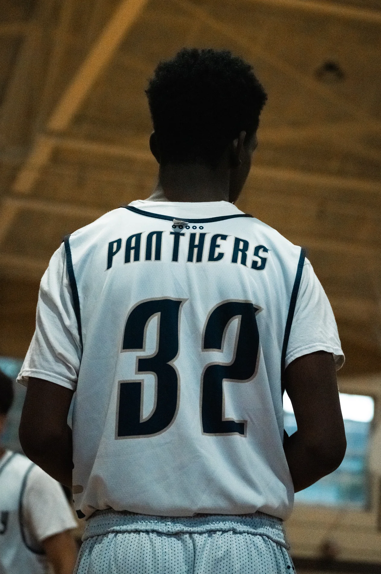 Number 32 basketball jersey before the game